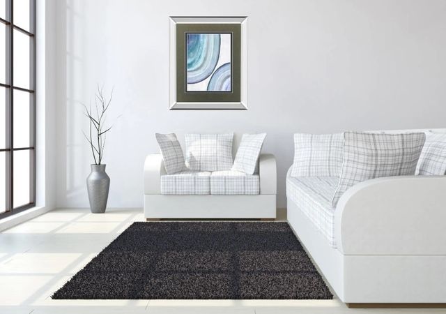 Classy Art Endless Blue II By Eva Watts Mirror Framed Wall Art-2