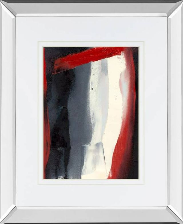 Classy Art Red Streak II by Sharon Gordon Mirrored Frame Wall Art-0