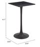 Zuo® Modern Valleta Black Bar Table-4
