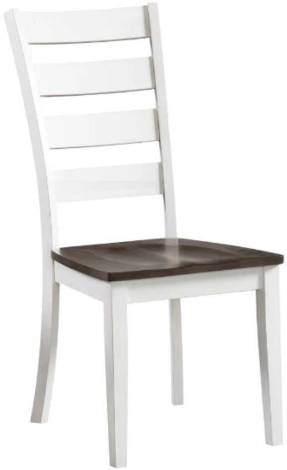 Intercon Kona Gray/White Ladder Back Dining Side Chair-0