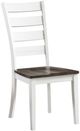 Intercon Kona Gray/White Ladder Back Dining Side Chair-0