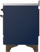 Ilve® Majestic III 48" Midnight Blue Pro Style Induction Range with Triple Glass Door and Burnished Trim-3