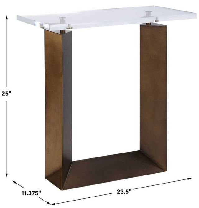 Uttermost® McElroy Bronze Modern Side Table-4