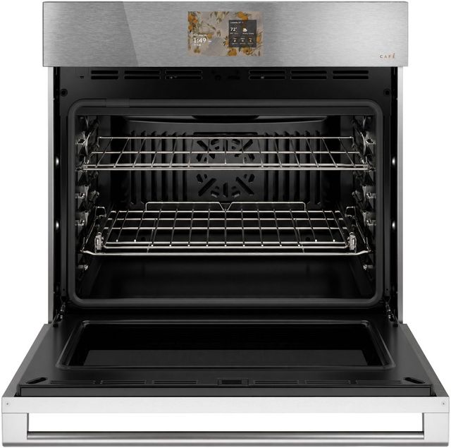 Café™ 30” Platinum Glass Smart Single Electric Wall Oven with Convection-1