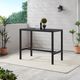 Linon Alora Black Aluminum Dining Table-1