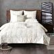 Olliix by INK+IVY 3 Piece White Full/Queen Masie Elastic Embroidered Cotton Comforter Set-2