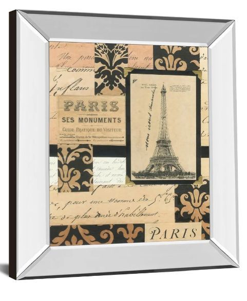 Classy Art Travel Collage l by Gillian Fullard Mirror Framed Wall Art-1