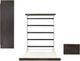 Powell® Carrington 4-Piece Antique White/Dark Brown Queen Panel Bedroom Set-4