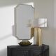Uttermost® Lennox Plated Brushed Brass Mirror-1