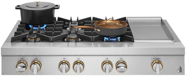 JennAir® RISE™ 48" Stainless Steel Natural Gas Rangetop-1