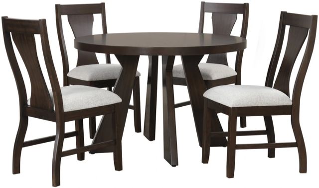 New Classic® Home Furnishings Chestnut Ridge 5-Piece Brown Dining Set-0