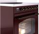 Ilve® Nostalgie II Series 30" Burgundy Pro Style Induction Range-1