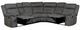 Powell® Keystone 6-Piece Gray Manual Reclining L-Shape Sectional-1