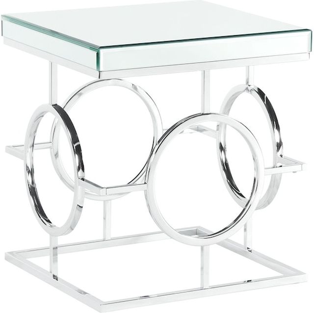 Elements International Pearl 3-Piece Chrome Occasional Table Set-4