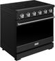 Thor Kitchen® Gordon Ramsay 36" Black/Stainless Steel Freestanding Pro Style Electric Range-2
