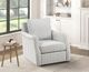 Homelegance® Bowden Blue/White Swivel Chair-1