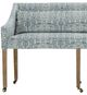 Rowe® Customizable Odessa Dining Banquette with Castered Legs-1