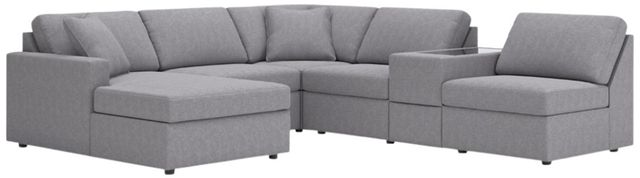 Signature Design by Ashley® Modmax 6-Piece Granite Left-Arm Facing Sectional with Chaise and Storage Console-0