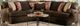 Furniture of America® Wanstead 3-Piece Dark Brown Sectional-0