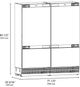 ZLINE Autograph Edition 72" 39.6 Cu. Ft. Panel Ready Built In French Door Refrigerator with Matte Black Accents-2