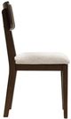 Signature Design by Ashley® Mallenette Merlot Upholstered Dining Side Chair-2