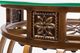 HH2 Home Scottsdale Glass Top Coffee Table with Brown Rust Base-2