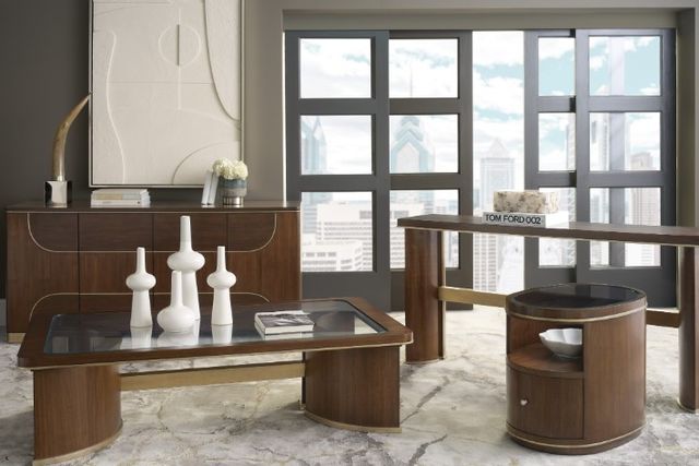 Hooker® Furniture Melange Contours Dark Walnut Entertainment Credenza-1