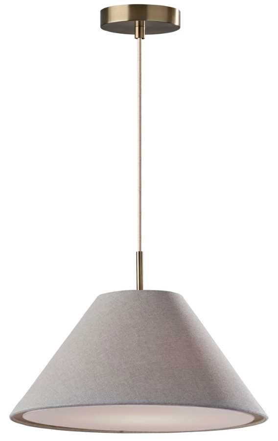 Adesso® Hadley Antique Brass Pendant-0