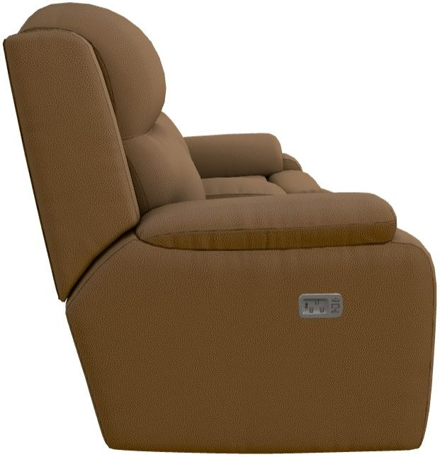 La-Z-Boy® Dorian Camel Power Reclining Loveseat with Console and Headrest-2