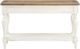Winners Only® Augusta Rustic Brown Top Sofa Table with White Base-4