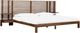 Modus Furniture Tanner Brown Roux California King Panel Bed with Integrated Nightstands-0