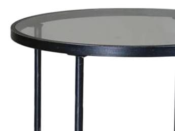 Sunset West Provence Glass Top/Metal Outdoor Pub Table with Century Pewter Base-1