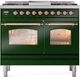Ilve® Nostalgie II Series 40" Emerald Green Pro Style Dual Fuel Range-0