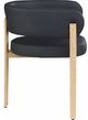 Meridian Furniture Gideon Black/Natural Vegan Leather Dining Chair-3