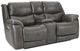 HomeStretch Galaxy Black Power Reclining Loveseat-0