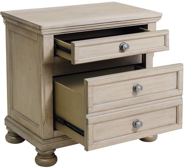 Homelegance® Bethel Wire Brushed Gray Nightstand-2