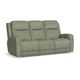 Flexsteel Shawna Sage Power Headrest Reclining Sofa-0