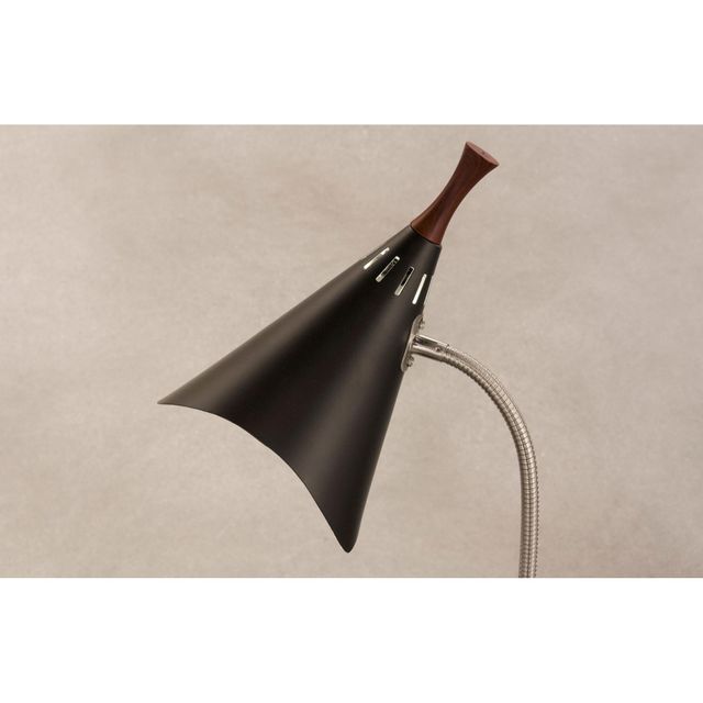 Adesso® Draper Black Gooseneck Desk Lamp-1