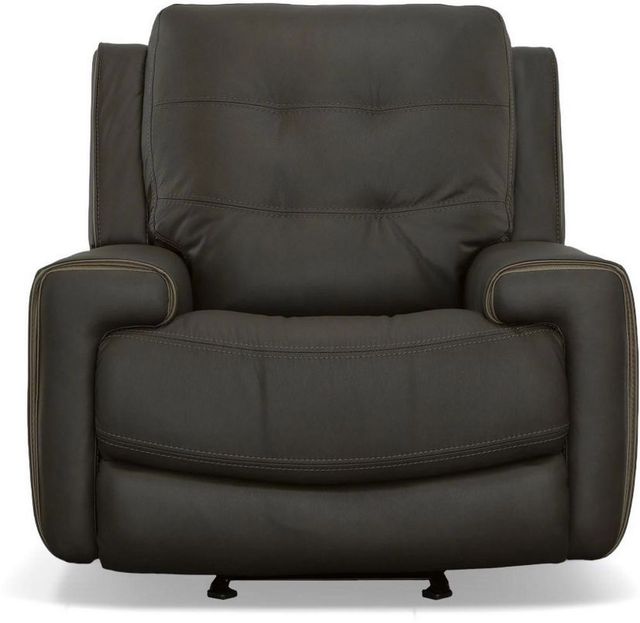 Flexsteel® Wicklow Brown Power Gliding Recliner With Power Headrest-1