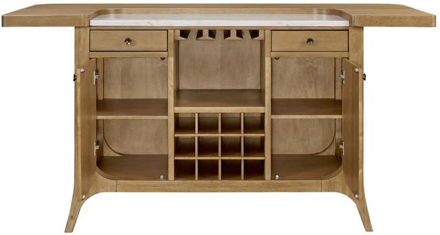 Bernards Tapestry Honeycomb/White Counter Bar Cabinet-2
