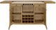 Bernards Tapestry Honeycomb/White Counter Bar Cabinet-2
