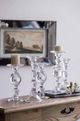 A & B Home Audrey Clear Tall Candlestick-5