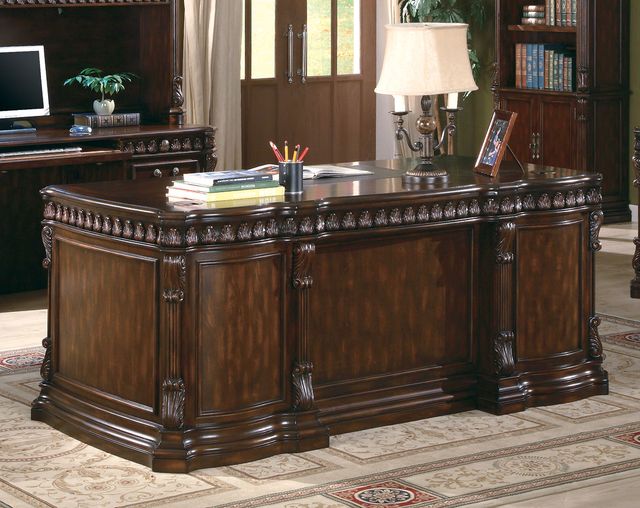 Coaster® Tucker Rich Brown Executive Desk-3