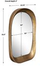Uttermost® Bradano Brass Arch Mirror-2