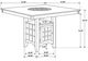 Coaster® Gabriel 7-Piece Beige Storage Counter Height Dining Set with Cappuccino Base-4