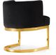 Meridian Furniture Gianna Black/Gold Velvet Dining Chair-2