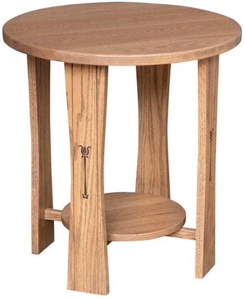 Country Classic Collection Customizable Signature 22" Round End Table-1
