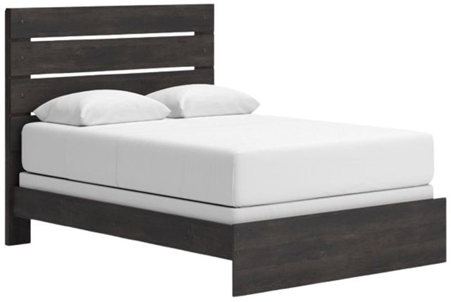 Signature Design by Ashley® Hollivern Dark Gray Queen Panel Bed-0
