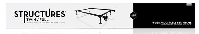 Malouf® Structures® Glide Adjustable Full/Twin Bed Frame-3