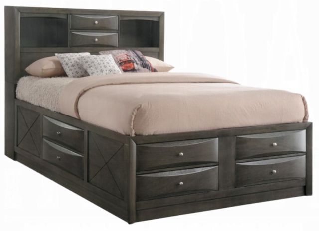 ACME Furniture Ireland Gray Queen Bookcase Bed-0